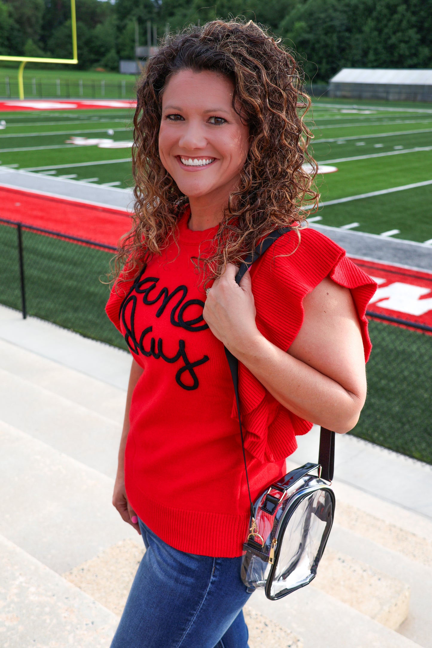 Game Day Ruffle Sweater