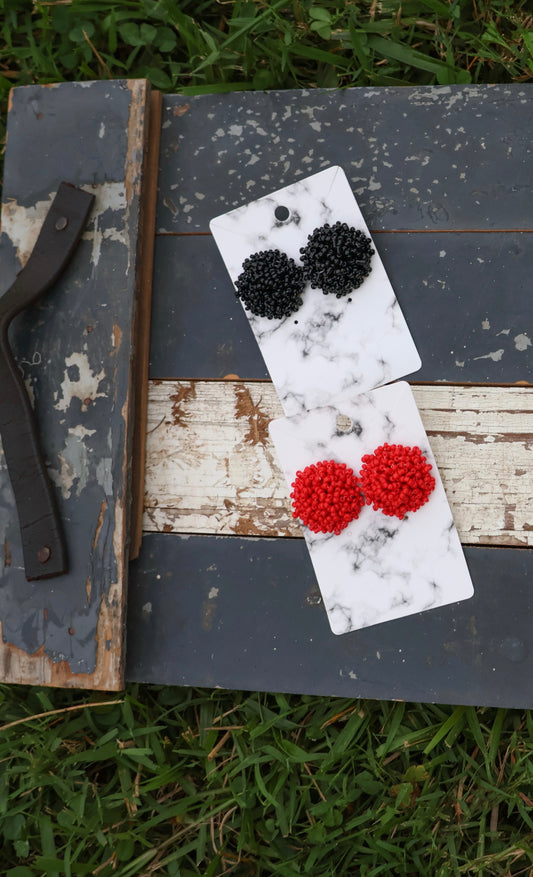 Pom Pom Earrings