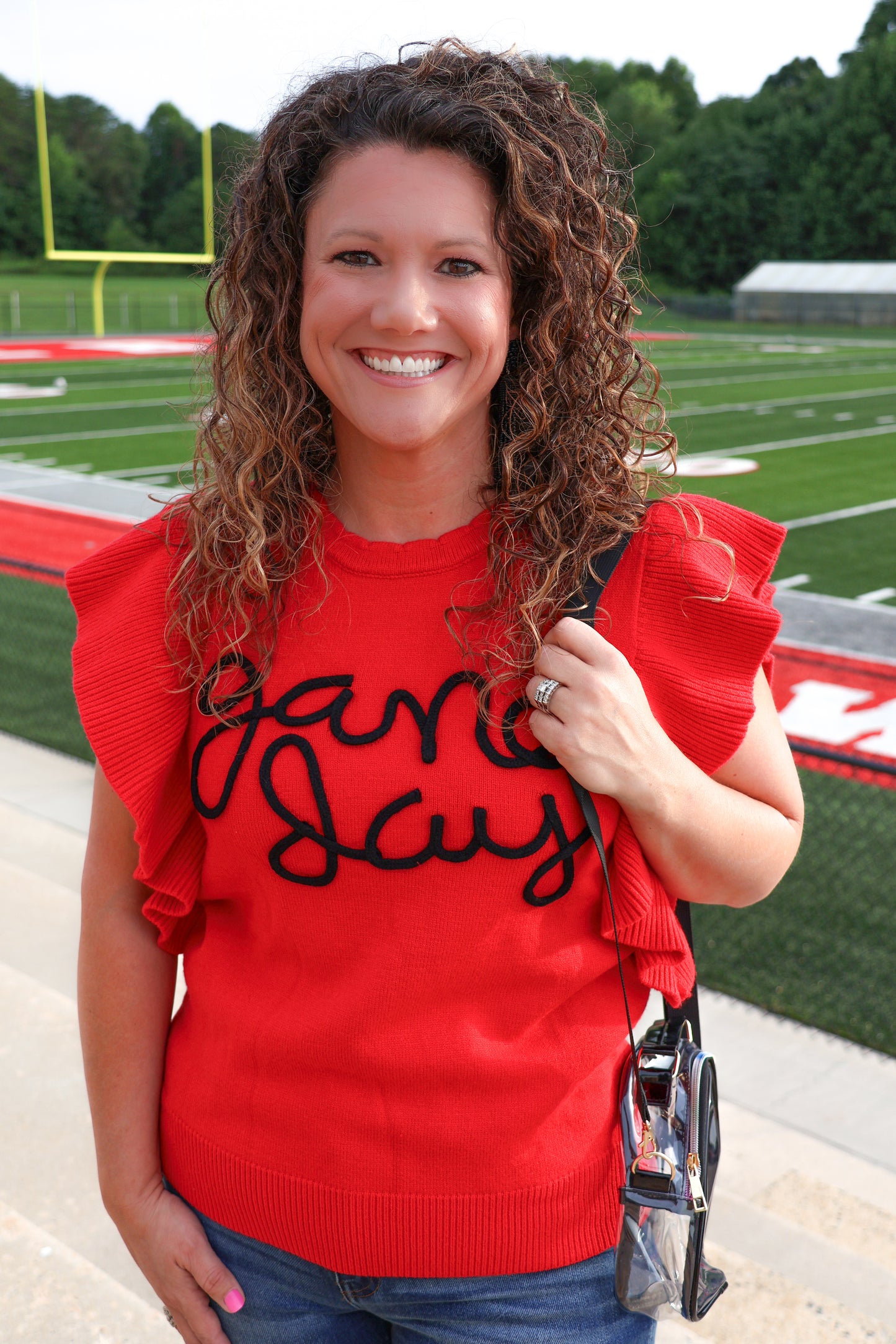 Game Day Ruffle Sweater