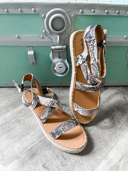 Snakeskin Sandals