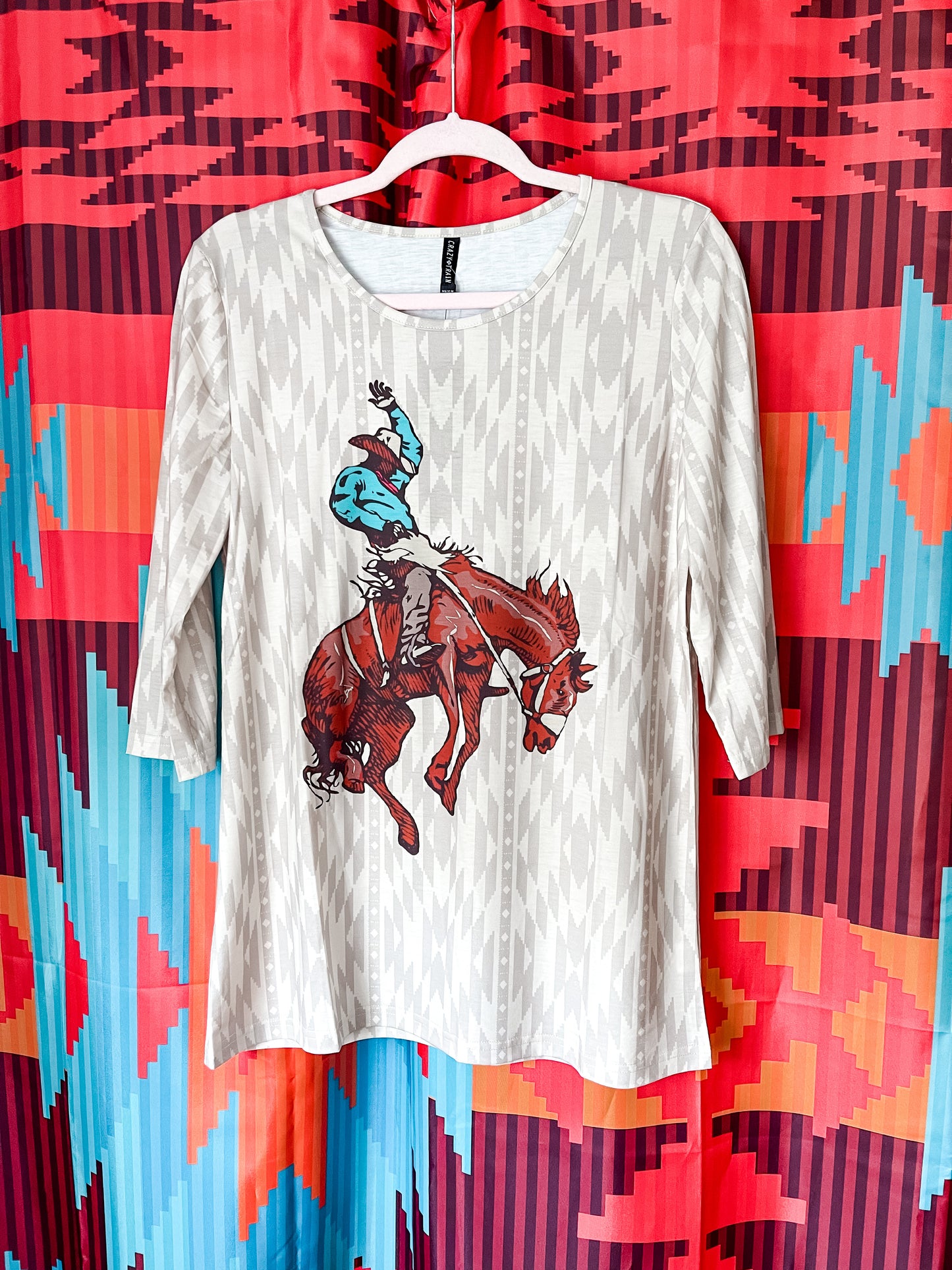 Buckin' Bronco 3/4 Sleeve Top